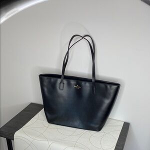 Kate Spade Black Leather Tote Bag